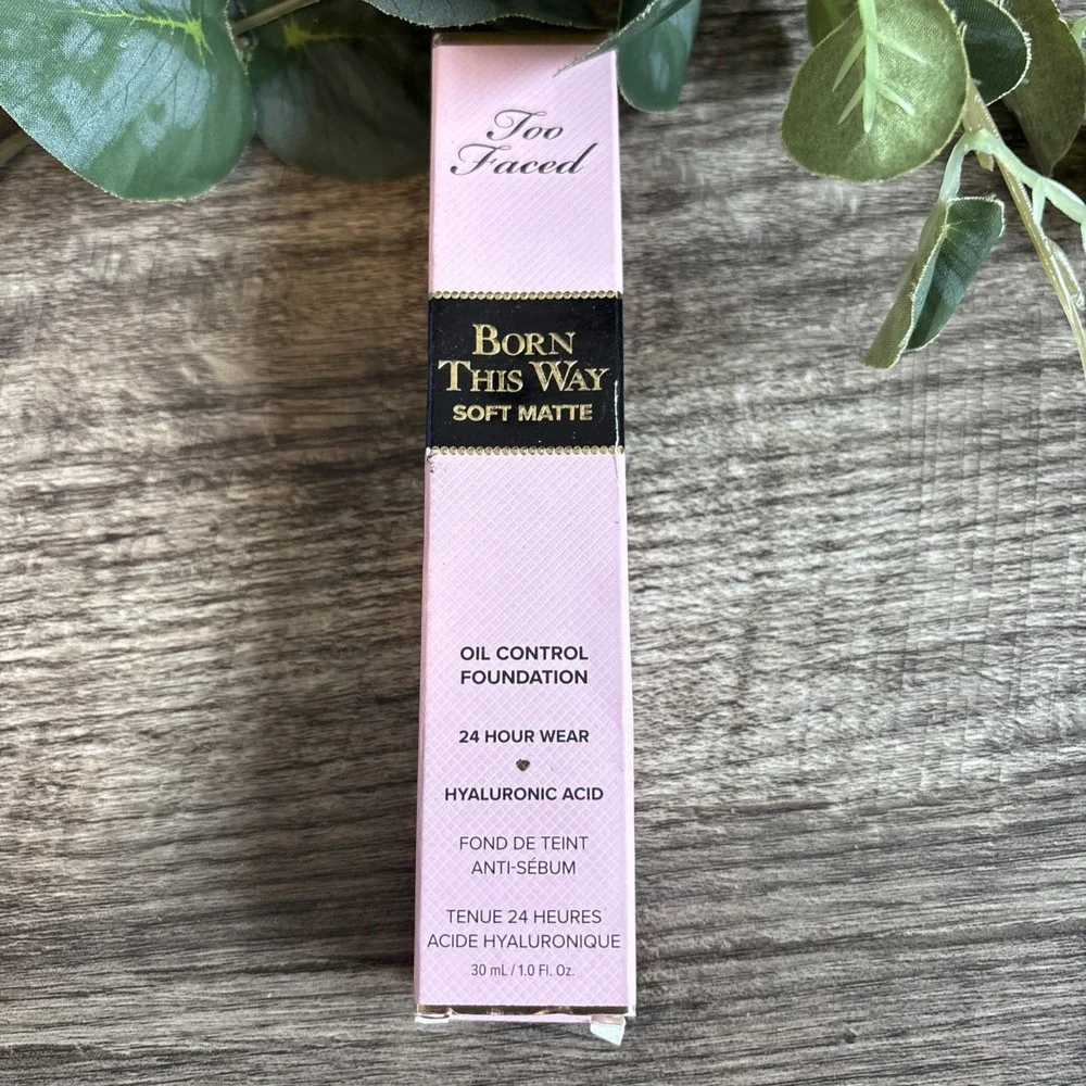 Too Faced Born This Way Matte Foundation Vanilla Oil Control New Sealed 1oz